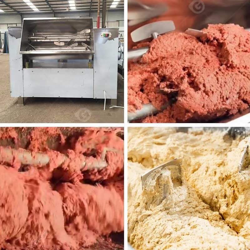 Meat Vertical Mixing Pork 150kg Sausage Vegetable Ribbon Mixer Machine