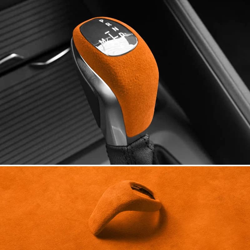 For BMW X1 F48 F49(16-19) Center Console Gear Shifter Boot Trim Sticker Car Interior Custom Tuning Accessories Made of Alcantara