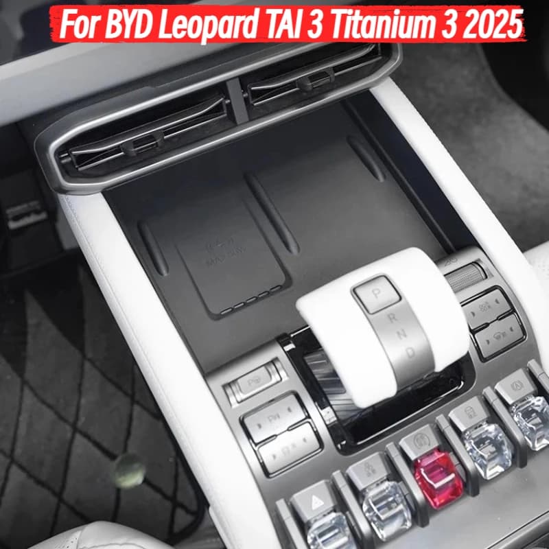 Central Control Wireless Charging Silicone Pad Anti-scratch Non-slip Mat For BYD Leopard TAI 3 Titanium 3 2025 Accessories