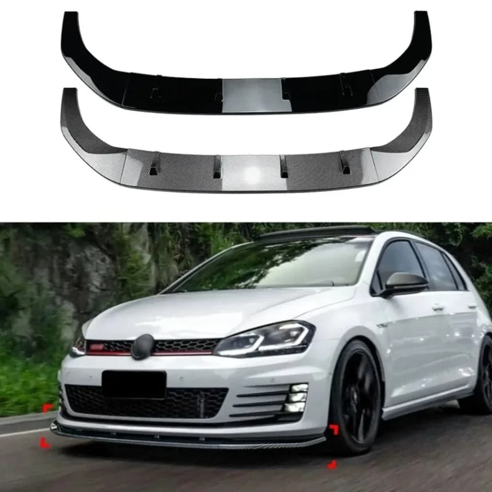 Compatible con Golf 7 High 7 MK7 GTI R Rline 2013-2016, modificación de labio delantero y pala delantera.