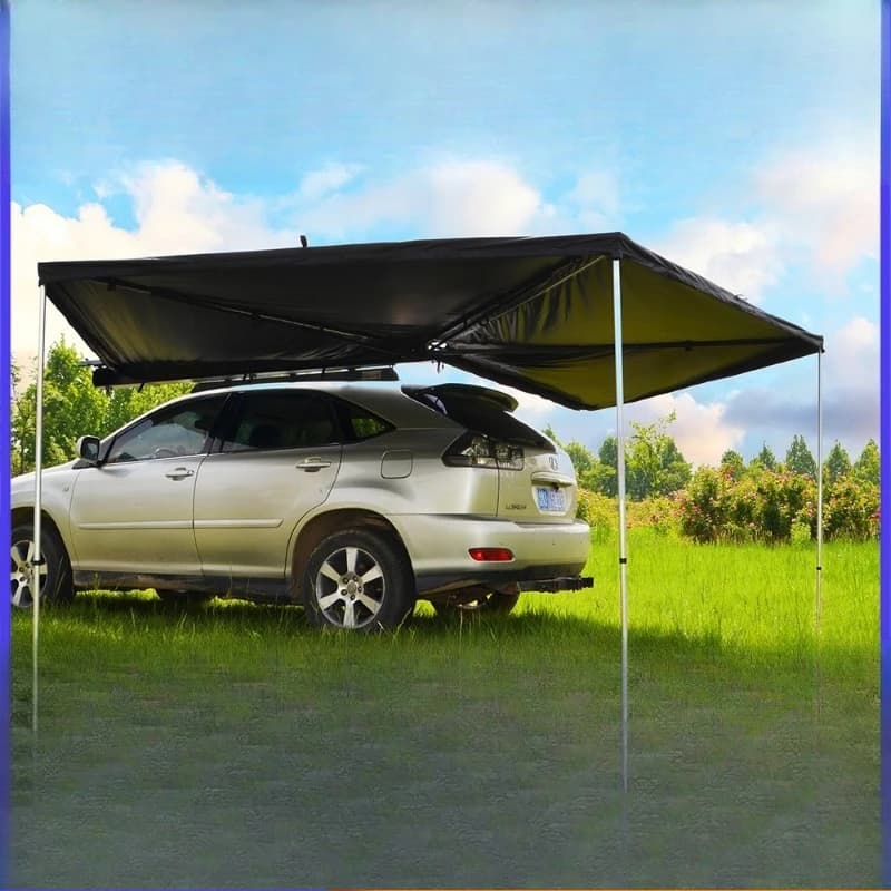 Aluminum shell car side camper tent awning canopy 270 off-road vehicle fan camping sun protection car side tent