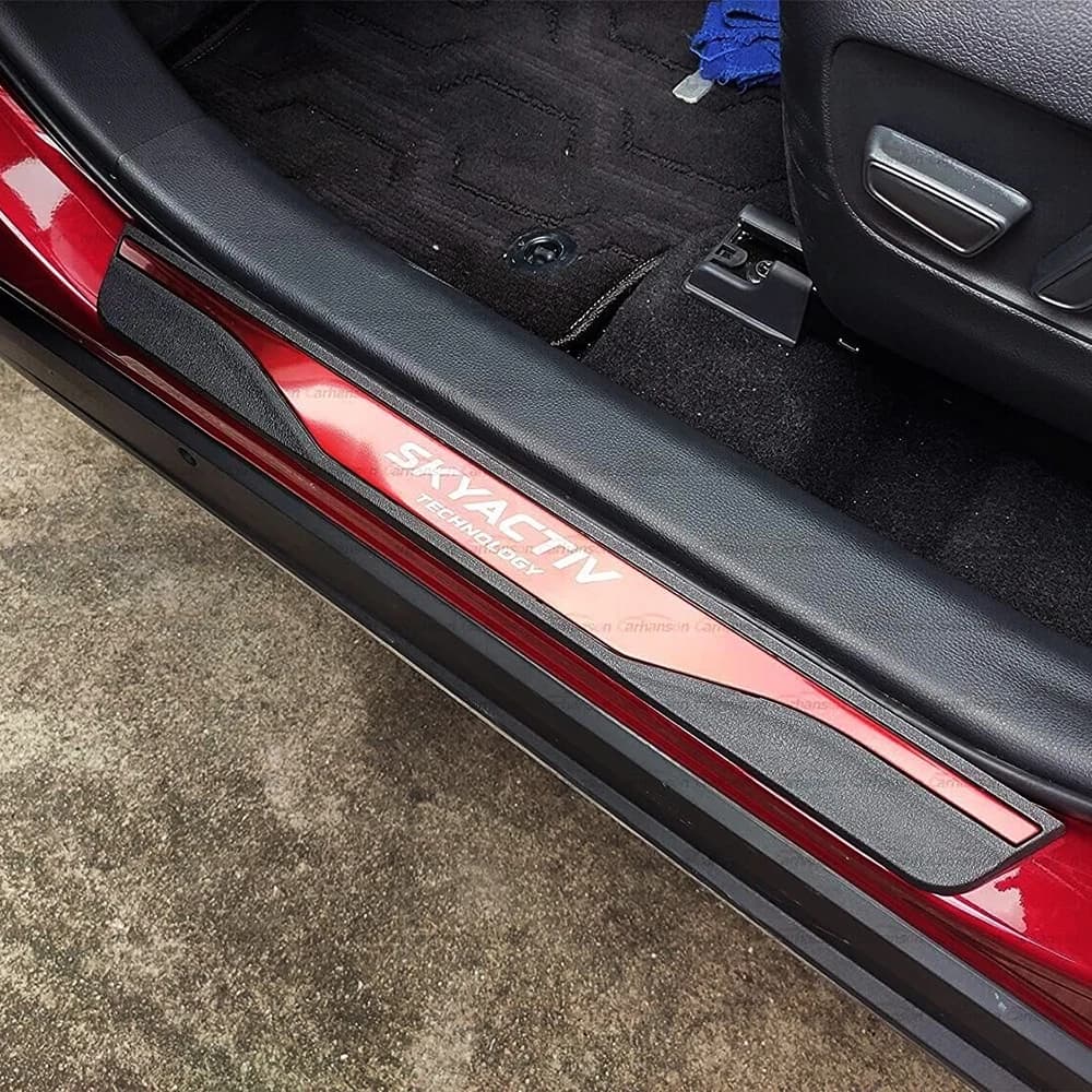 Car Door Sill Protector Styling Sticker Cx-5 Cx 5 Auto Pedal Cover Accessories For Mazda Cx5  2012 2014 2015 2018 2019 2020 2023