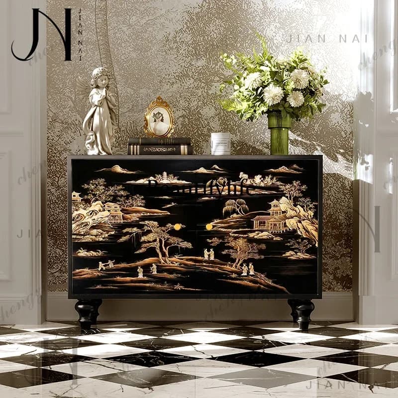 M138  Display Organizer Living Room Cabinets Closet Shoe Nordic Console Replica Cabinets Craft Gabinete Salon Furniture