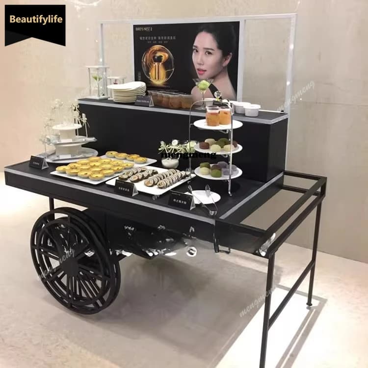 New European float promotional car shopping mall display stand flower shop promotional stand D80