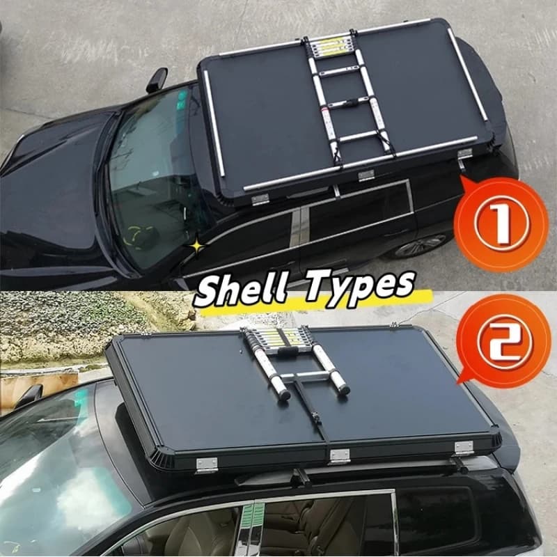 Aluminum Roof Top Tent Foldable Oxford Fabric Fit For Camping