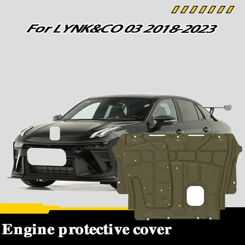 Front Under Engine Cover For LYNK&CO 03 2018-2023 1.5T 2.0T Guard Plate Skid Plate Car Engine Protection Panel Mudguard