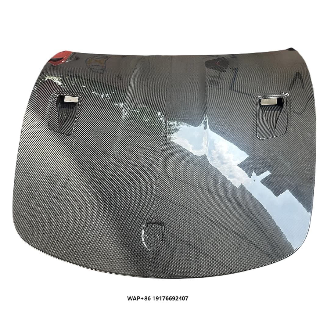 High Quality RS Style Dry Forged Carbon Fiber Hood for 718 Boxster Cayman 2016-2021