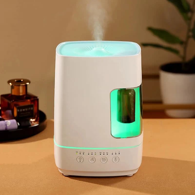in Ultrasonic sential Diffuser with Separate Oil Bottle Wholale Humidifier and Aroma Difuser Use