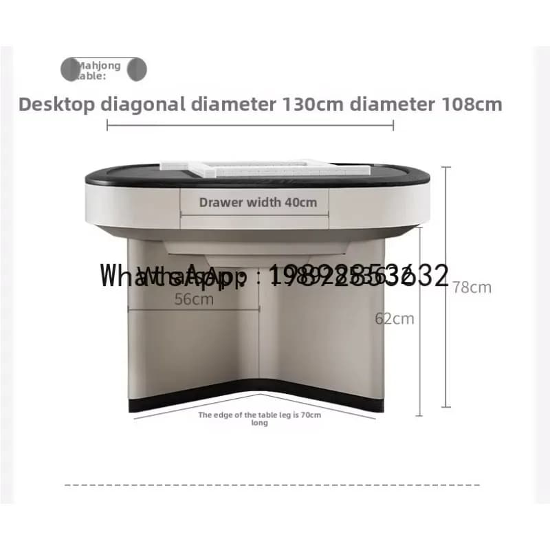 G1  Solid Wood Mahjong Table Dining Table Dual-use Fully Automatic Household Electric Roller Coaster Silent Italian High-end