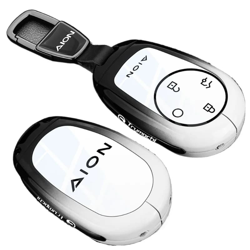 Premium Zinc Alloy Key Cover Case for AION RT (2025) - Protective Key Fob Shell Key Bag Chain