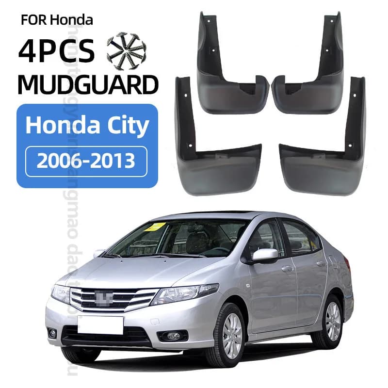 DPB Mudflaps Mudguards Fit for Honda City 2006-2013 Mudguard Tire Fenders Blocking Sediment Front Rear Wheels Car Accessories