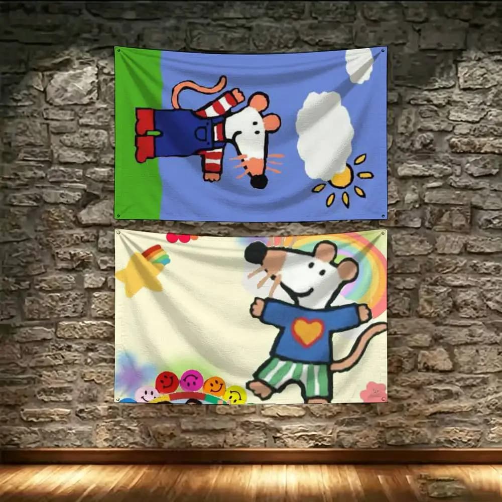 Maisy Mouse Room Decoration Wall Tapestry Hanging Aesthetic Bedrooms Advertising Banner