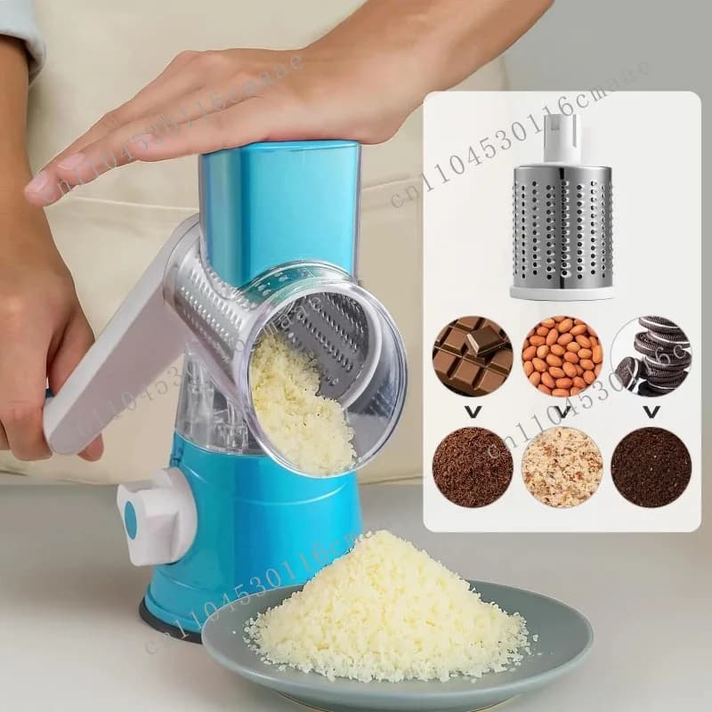 Multifunctional hand crank vegetable cutter household kitchen manual vegetable machine grater slicer roller vegetable cutter