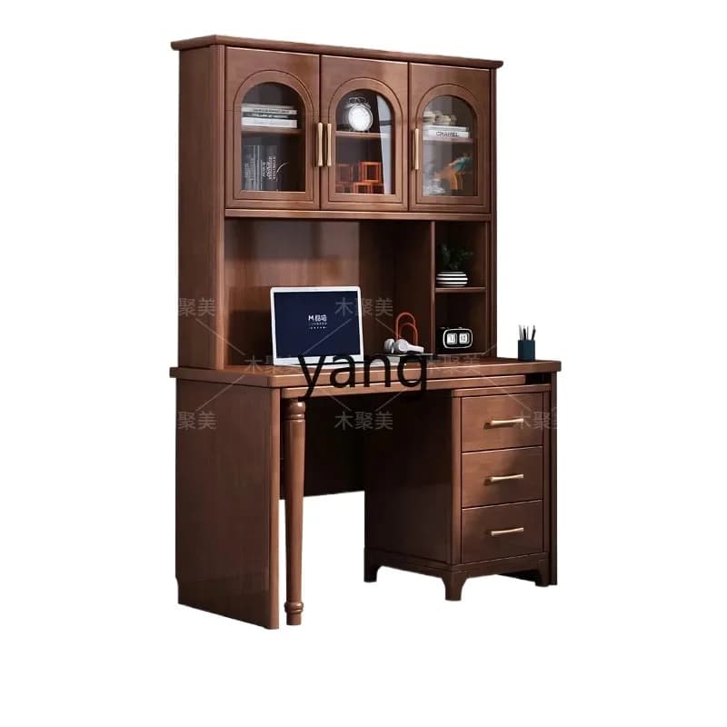 LMM， Bedroom Bedside Desk Bookshelf Integrated Bedroom Modern Simple Desk