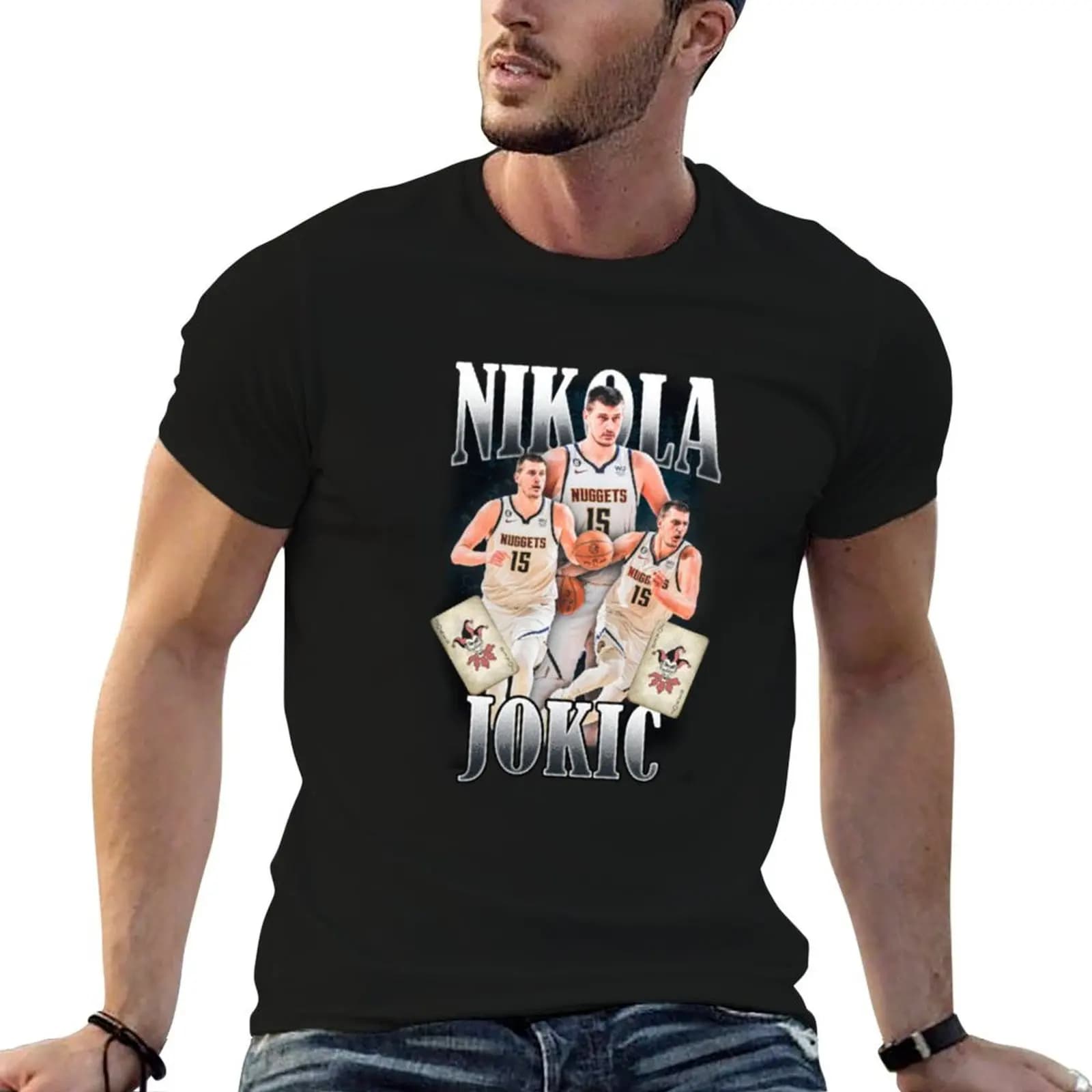 Nikola Jokic T-Shirt Relaxed Casual Short Sleeve Tee