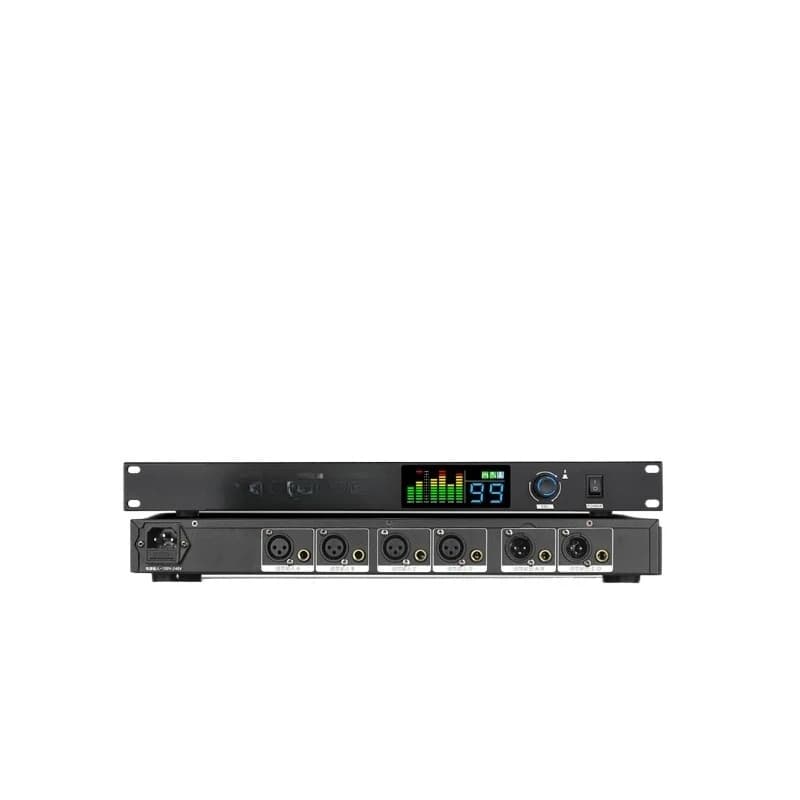 One-button intelligent automatic anti-howling feedback suppressor, professional microphone frequency shifter home KTV stage