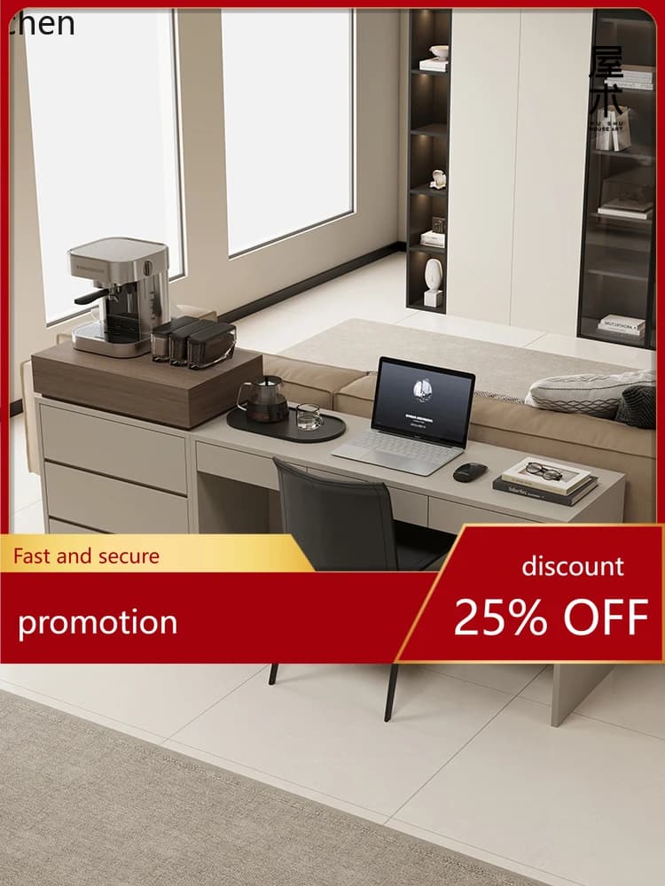 ZML Minimalist Sofa Back Table Long Table Living Room Sideboard Partition Cabinet Integrated Sofa Back Cabinet