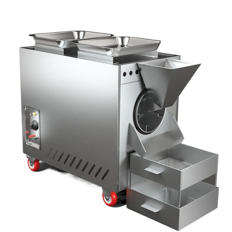 15 type gas frying machine with hopper