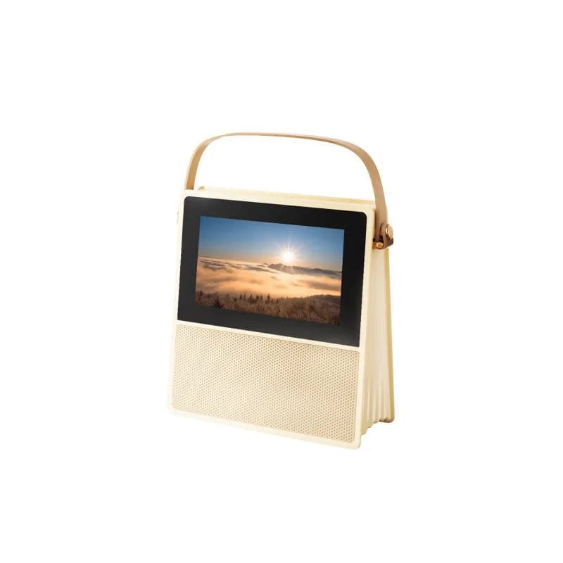 Smart portable speaker, dynamic lyrics display white noise high power bluetooth speaker