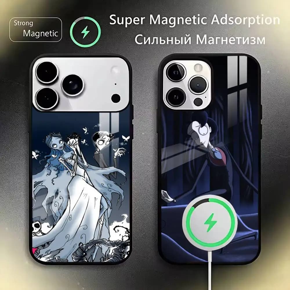 Gothic Love Story Character  Phone Case For iPhone17,16,15,14,13,12,11 Plus,Pro Magnetic with Magsafe Wireless Charging