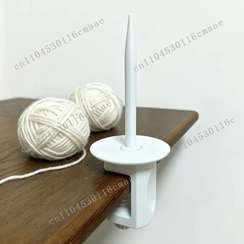 The new desktop fixed yarn reel is super sturdy and will not slide. Spool winder table storage