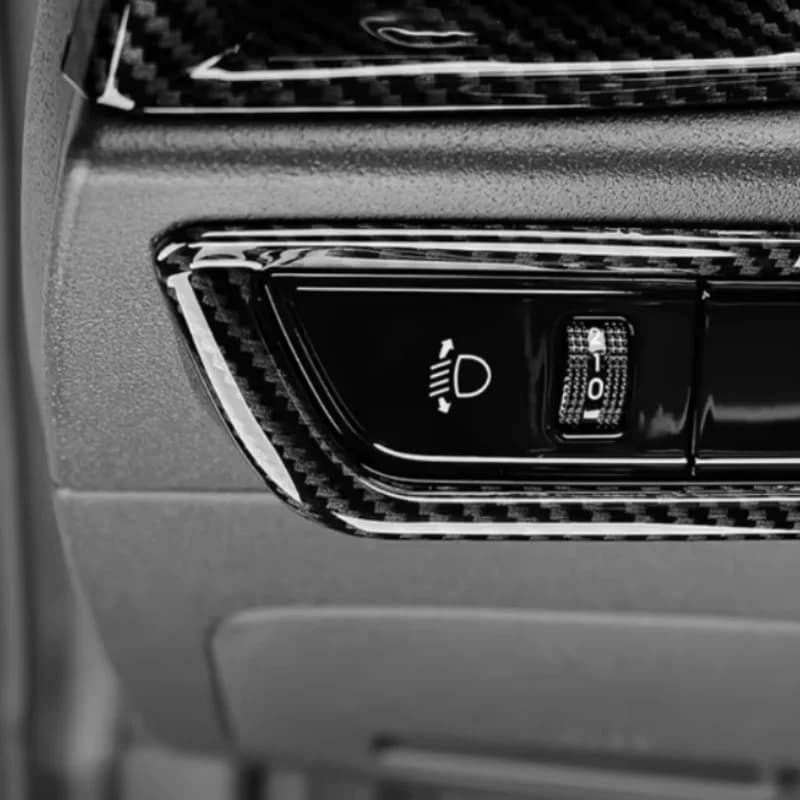 LHD Styling Central Control Headlamp Head Light Regulating Switch Button Cover For Kia Niro 2022 2023 Interior Mouldings