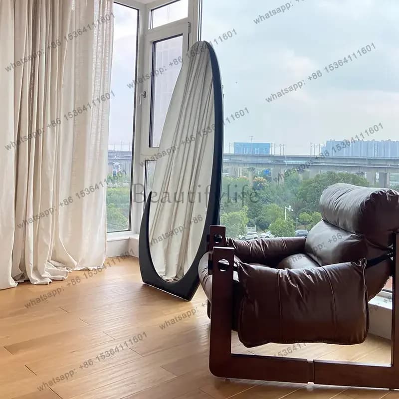 LD Funky Moving Mirror Living Room Modern Standing   Girls Men Long Bathroom Bedroom Mirror Floor Espelhos Home Products