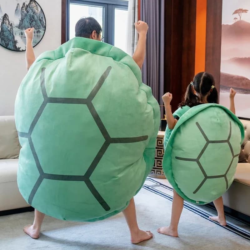 Internet celebrity oversized turtle shell doll wearable turtle shell throw pillow man wearing clothes turtle honey doll plush