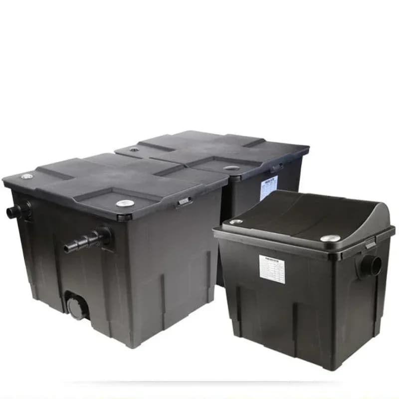 Hot Sales Aquarium Fish Pond Filter System CBF-350C Good Efficient Pond Koi Box Bio Large Filter With Pump UV Lamp