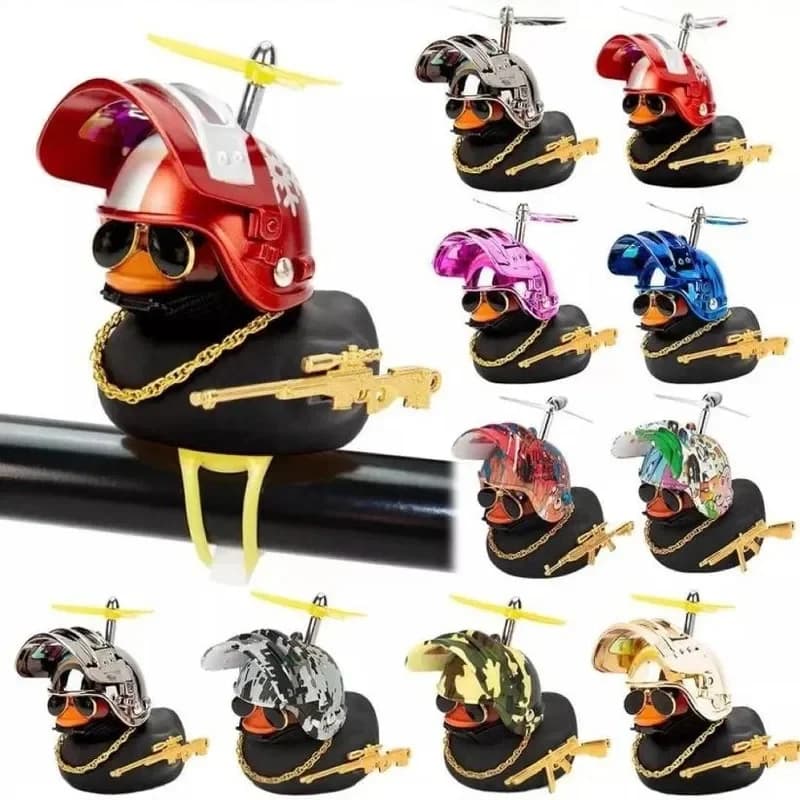 Car Carrying Tiktok Duck Breaking Wind Bamboo Dragonfly Propeller Doodle Duck Glasses Diy Duckling Ginger Duck Black
