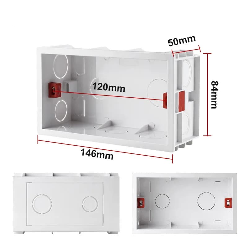 10pcs Good Quality Electrical Equipment Supplies Knockout Box 3*3 Pvc Switch Socket MK Box Combination Cable Laying Box