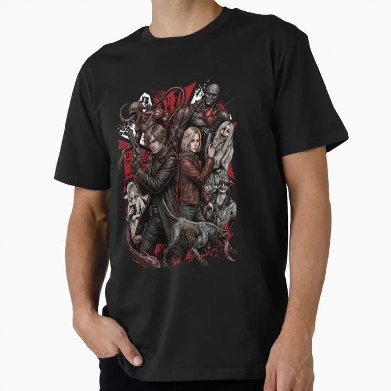 Resident Evil 9 Grace Ashcroft Horror Survival Zombie Game Gift T shirt Unisex Gamer Tee Resident Evil Graphic clothes S-6XL