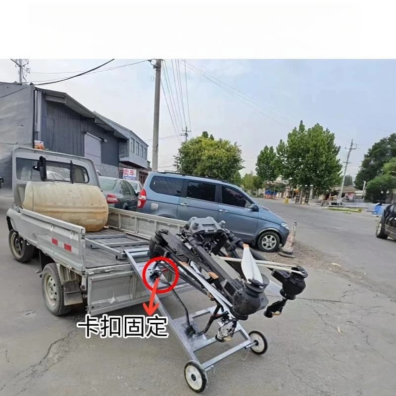 Cart accessories drone transfer truck, stainless steel drone slide rail transport rack
