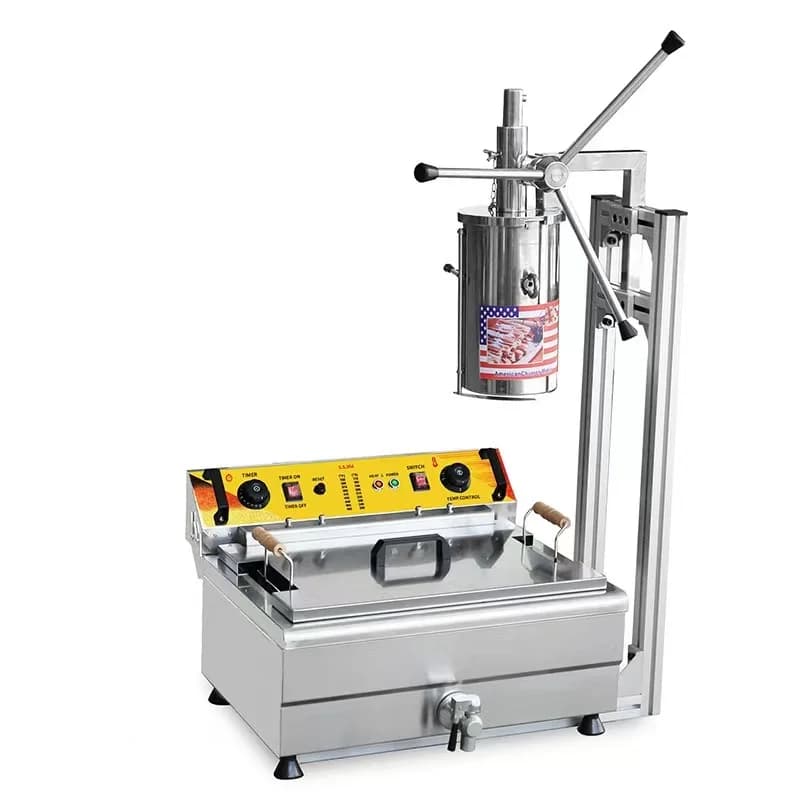5L Fully Automatic Spanish Churro Maker Spanish Churros Machine To Make Churros And Fillercr Of Cream