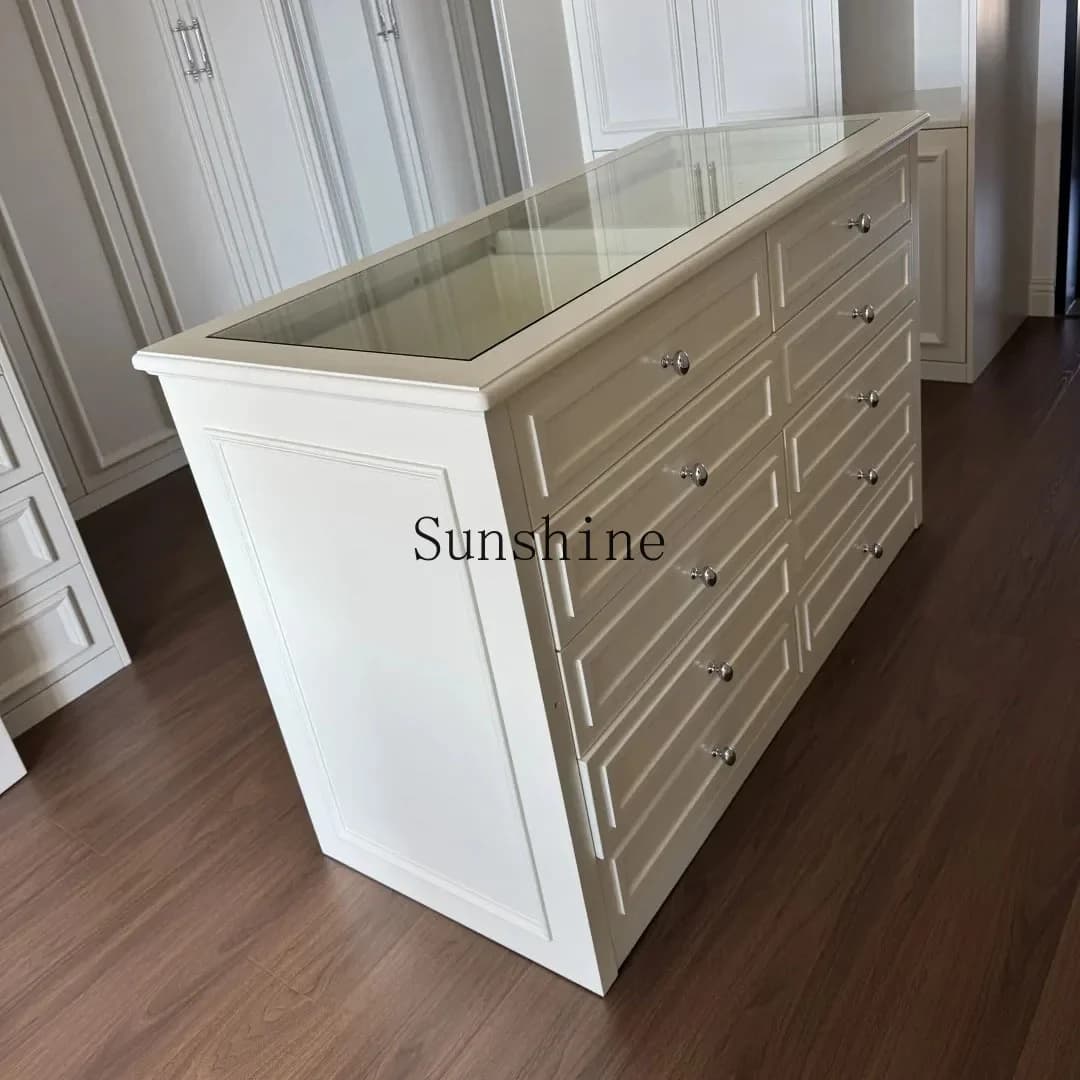 YFrench Cloakroom Nakajima Solid Wood Simple Jewelry Jewelry Showcase