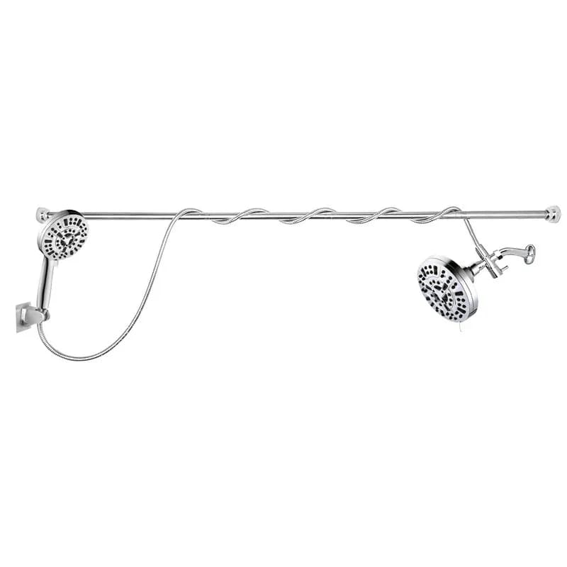 American concealed double shower head, adjustable height rod integrated shower set