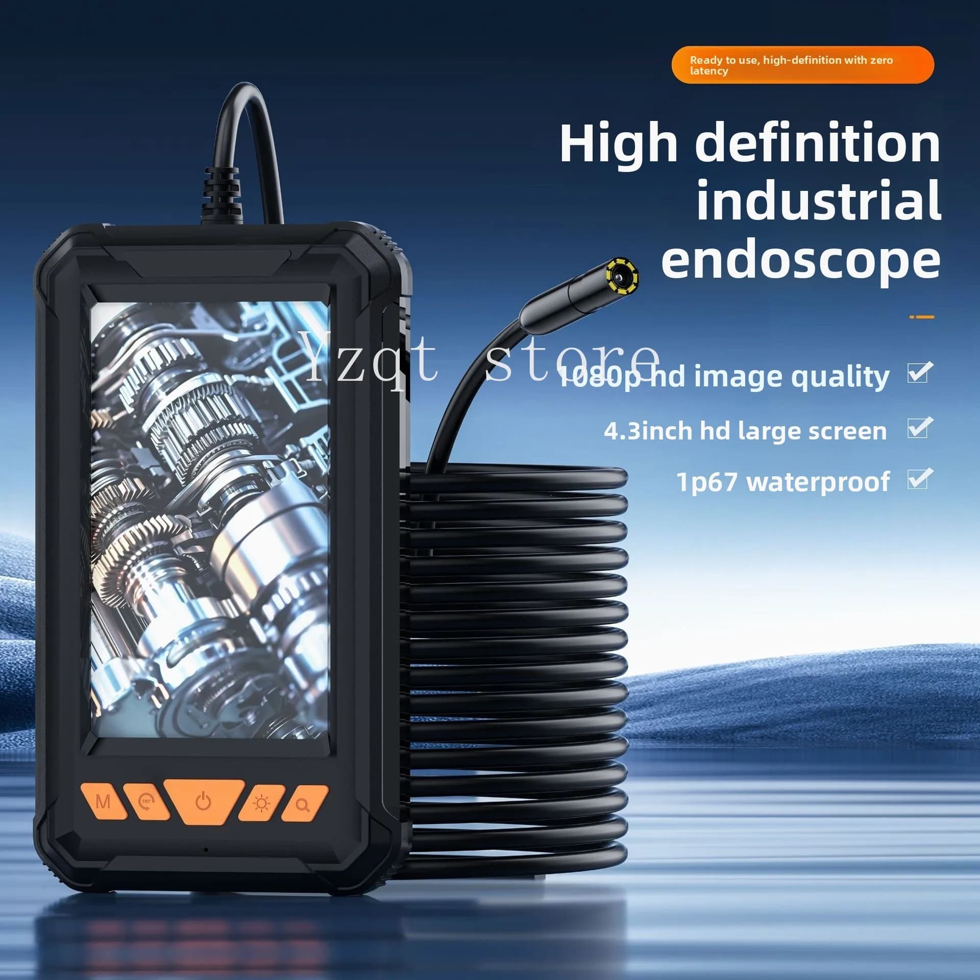 Industrial grade pipeline auto repair Industrial grade endoscope 4.3 inch high definition large screen waterproof convenient