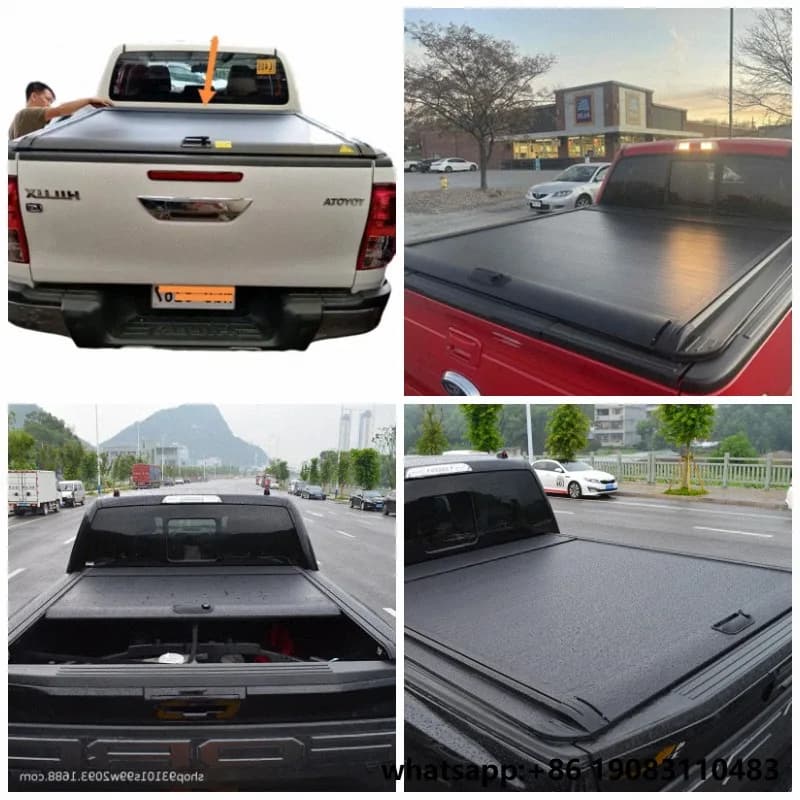 Roller Shutter Lid Pickup Truck Bed Tonneau Cover for Hilux Revo Rocco Sr5 Gr Ranger Xls Xlt Wildtrak raptor Triton L200