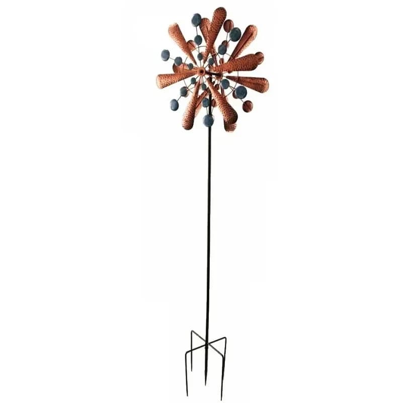 Courtyard, patio pendulum insert, designer spots, painted, wrought iron outdoor windmill