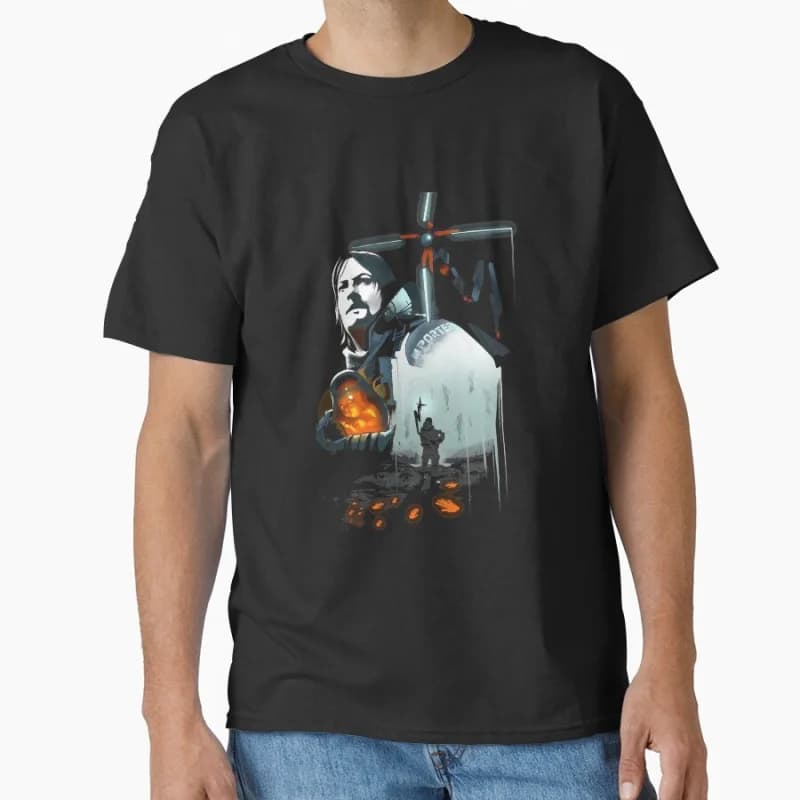Porter Death Stranding Hideo kojima productions Gift T shirt for man Large size Tops Videogame Graphic Print Clothes