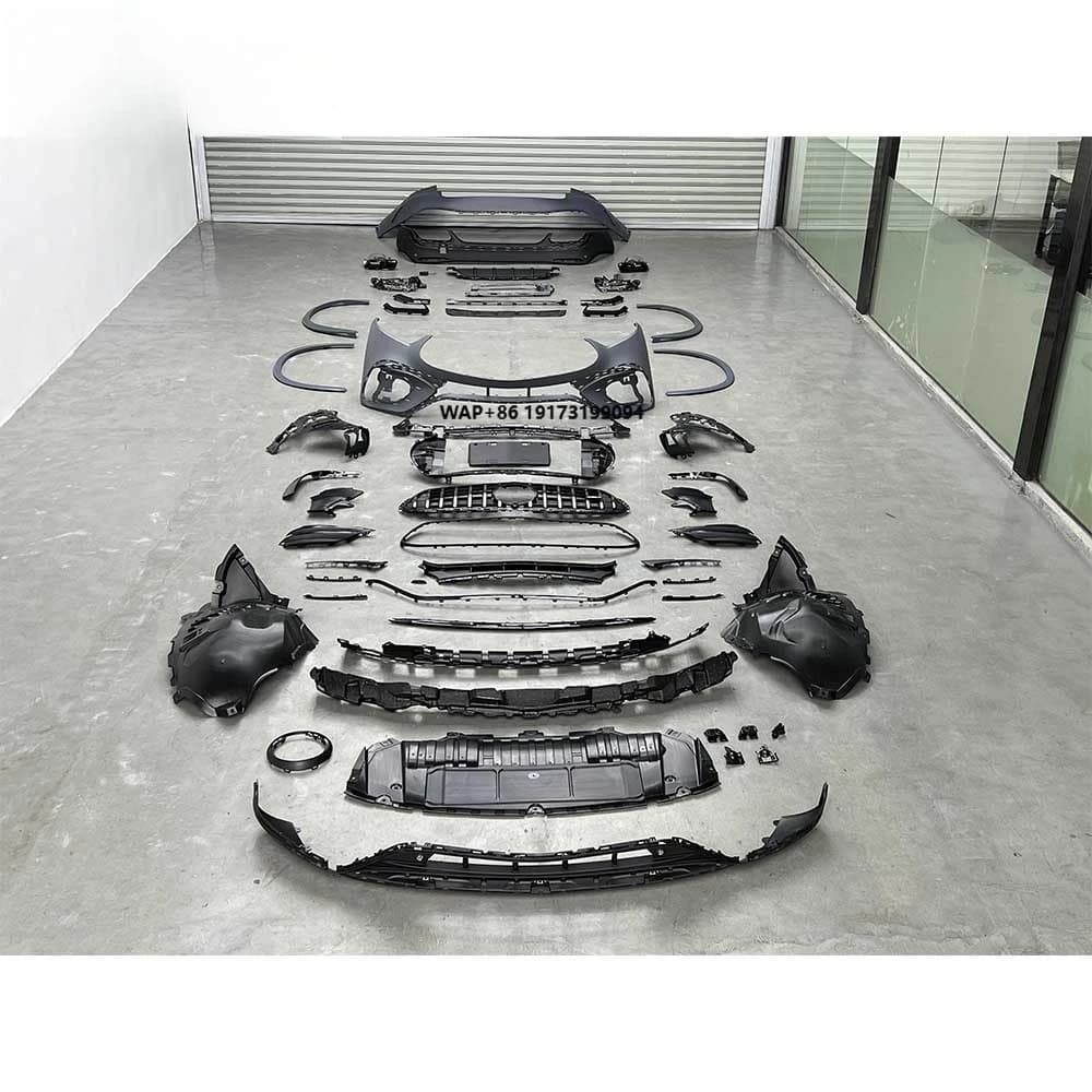 2024y~ X254 to GLC 63 Body Kit Vehicle GLC 63 Front Bumper Rear Bumper Over Fenders Upgrade Set Replace Body Parts Accessory