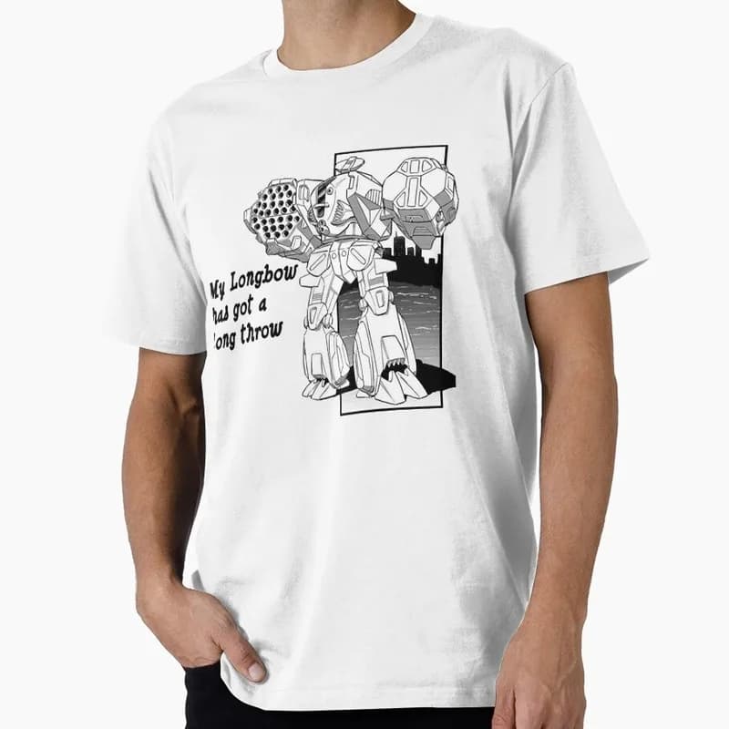The War Between Military Means In 31St Century Gift Battletech Game Longbow 2 Dark And Offensive Graphic Clothes All Size Tshirt