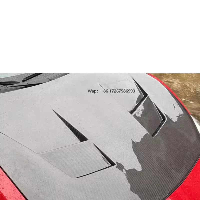 Carbon Fiber Fibre Front Engine Hood Cover Bonnet Vents for  GT86 BRZ 2013-2019