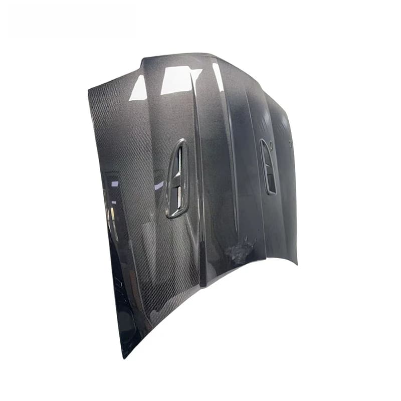 Genuine Carbon Fiber Vented Hood Lightweight Black Aluminum For Crossfire 2003-2008