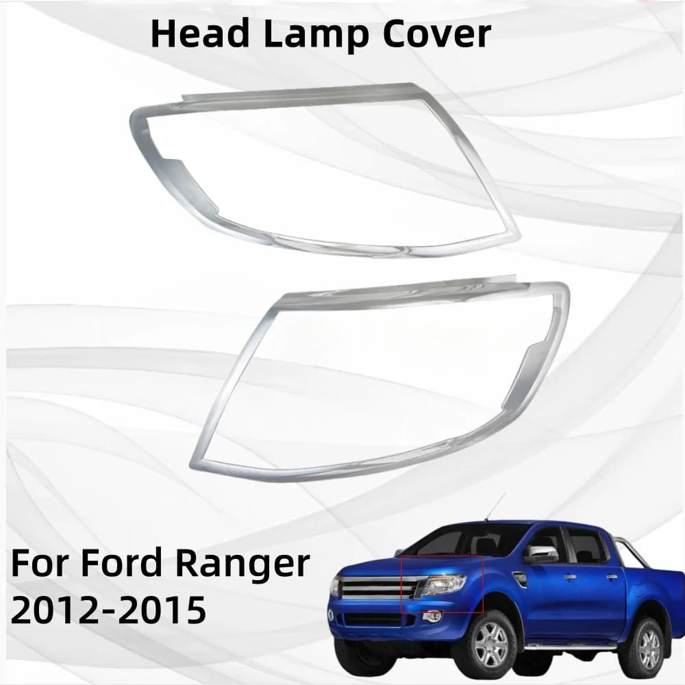 Car Stickers ABS plastic Head Lamp Cover For Ford Ranger 2012 2013 2014 2015 Car Accessories Exterior Components Decorate
