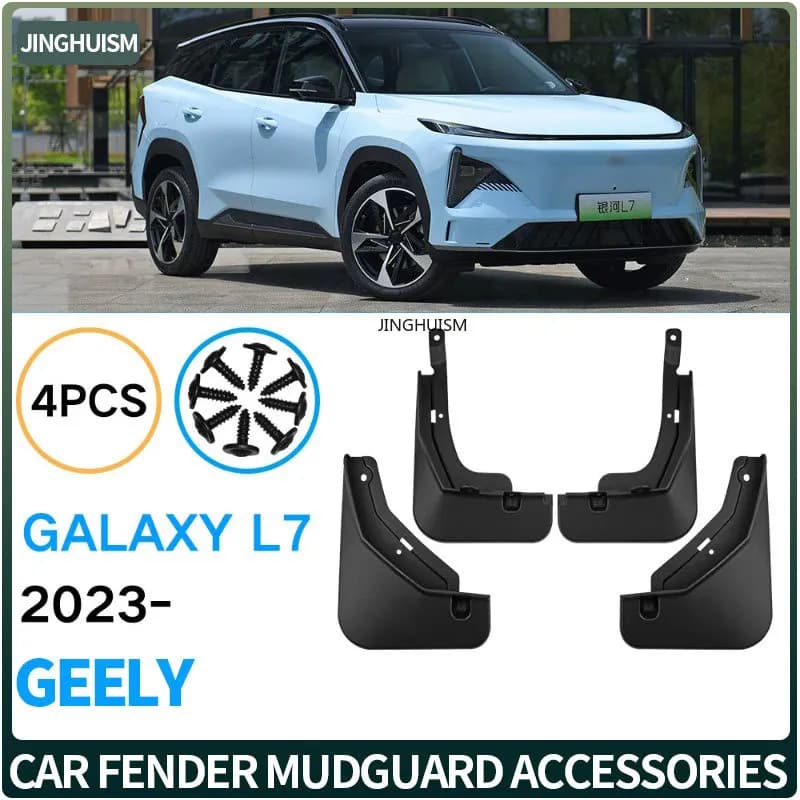 Mudguards Car Accessories Mud Flaps For Geely Galaxy L7 2023-2024 Exterior Upgrade Black Splash For Fender For Protection