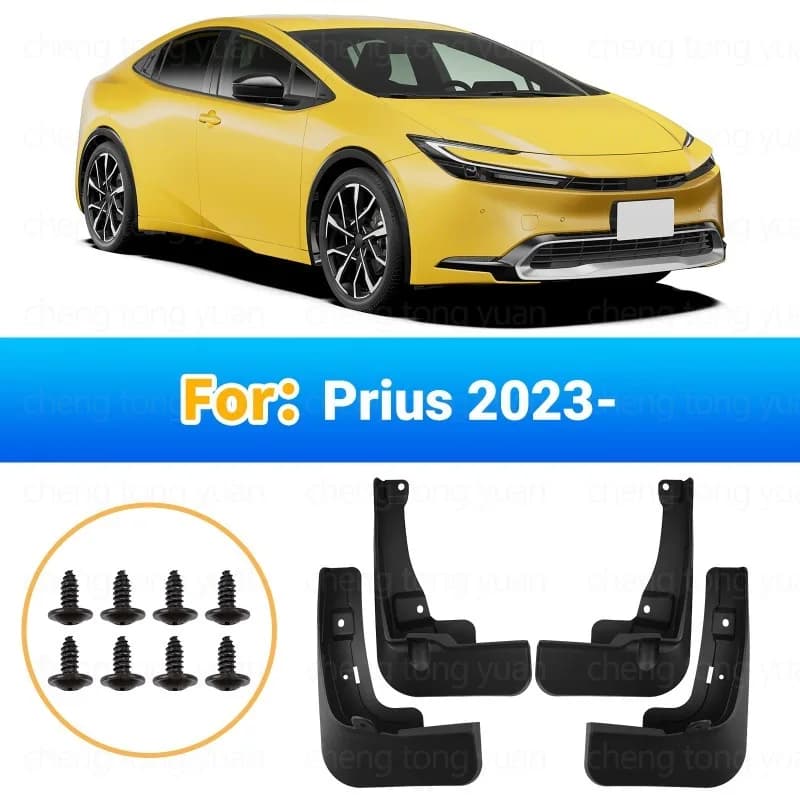 For Toyota Prius 2023-2026 Mudguards Fenders Black ABS Material Auto Tire For Protection Vehicle Exterior Styling Accessory