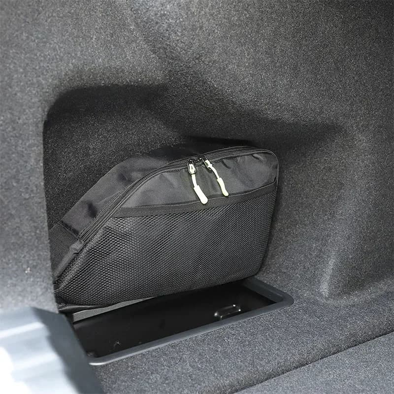 For BMW 3 Series G20 2019-2023 Oxford Cloth Black Car Trunk Storage Bag Multifunctional Organizer Toolkit Car Accessories