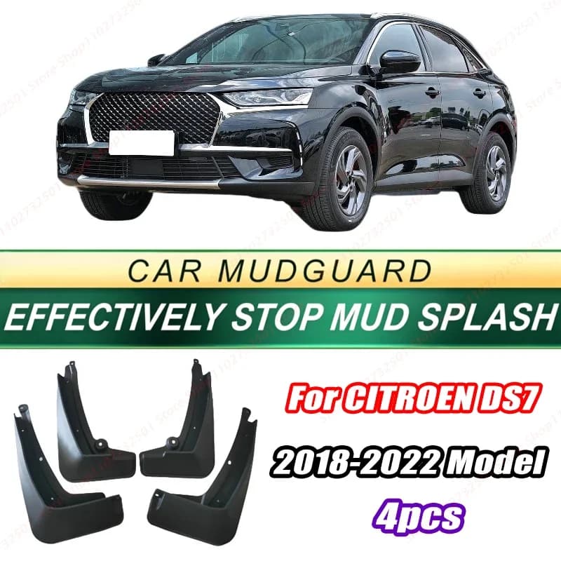 For CITROEN DS7 2018-2022 Model 4PCS Front Rear Mud Flaps Splash Guards Fender Mudguards Auto Accessories