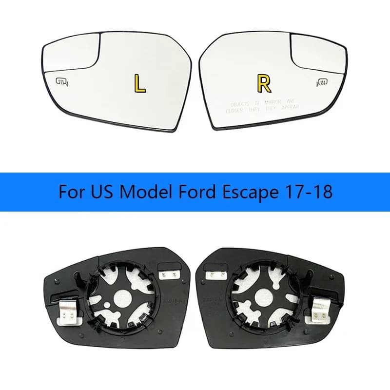 Car heating mirror For US Model Ford  Escape 2017-2018 heating lens Reverse lens rearview mirror reflector glass